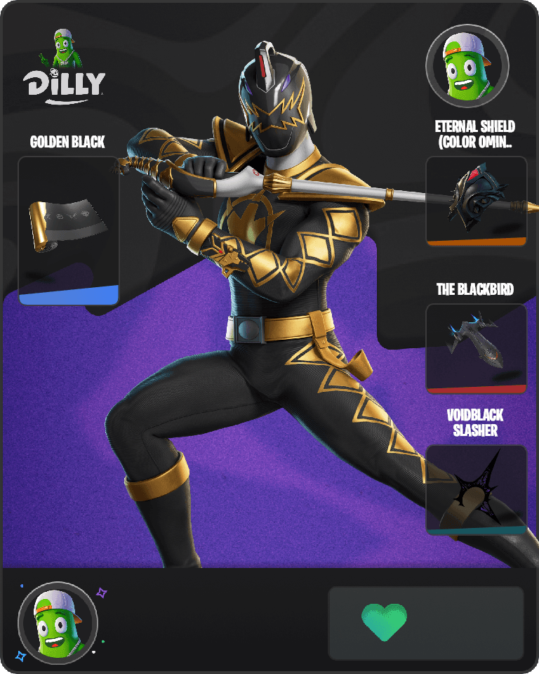 Black Dino Ranger Fortnite combo