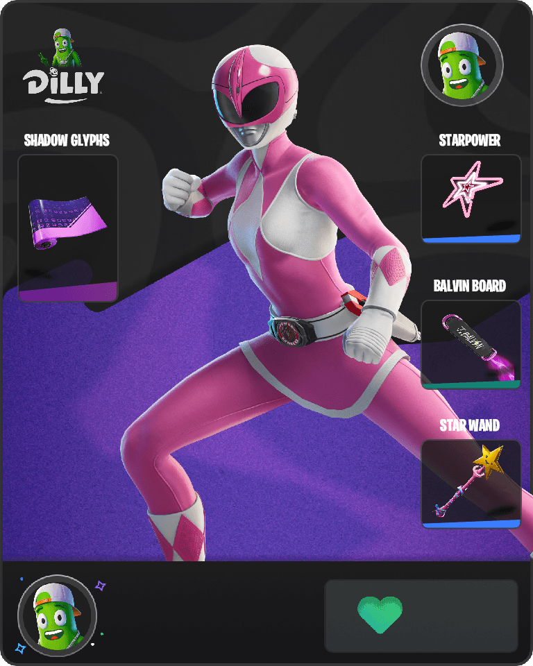 Pink Ranger Fortnite combo