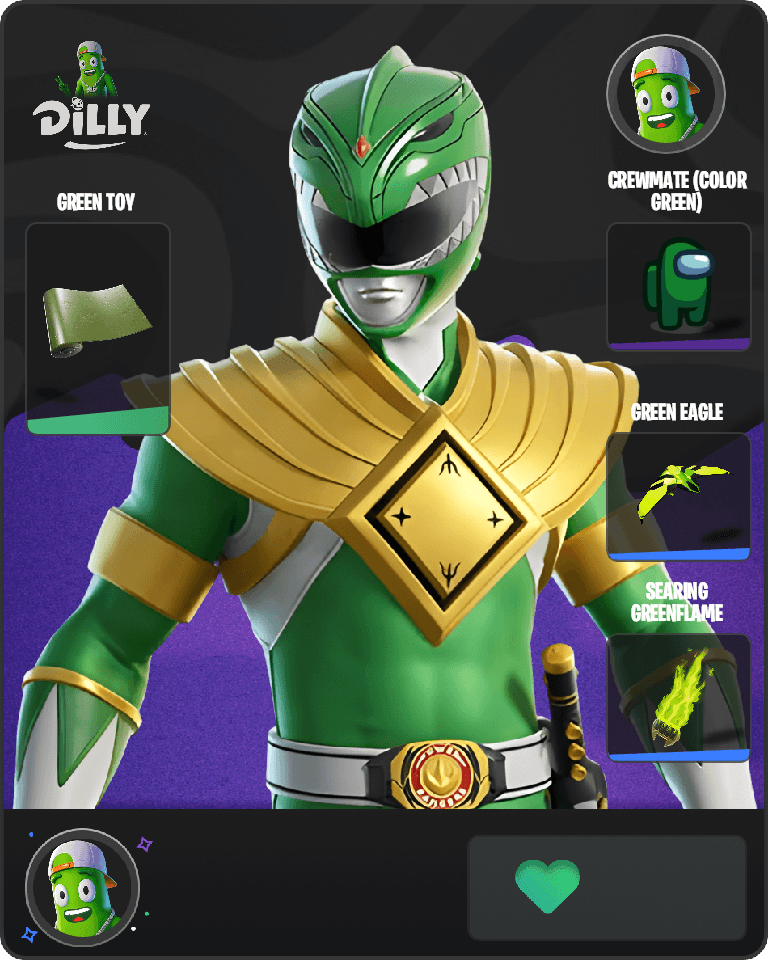 Green Ranger Fortnite combo