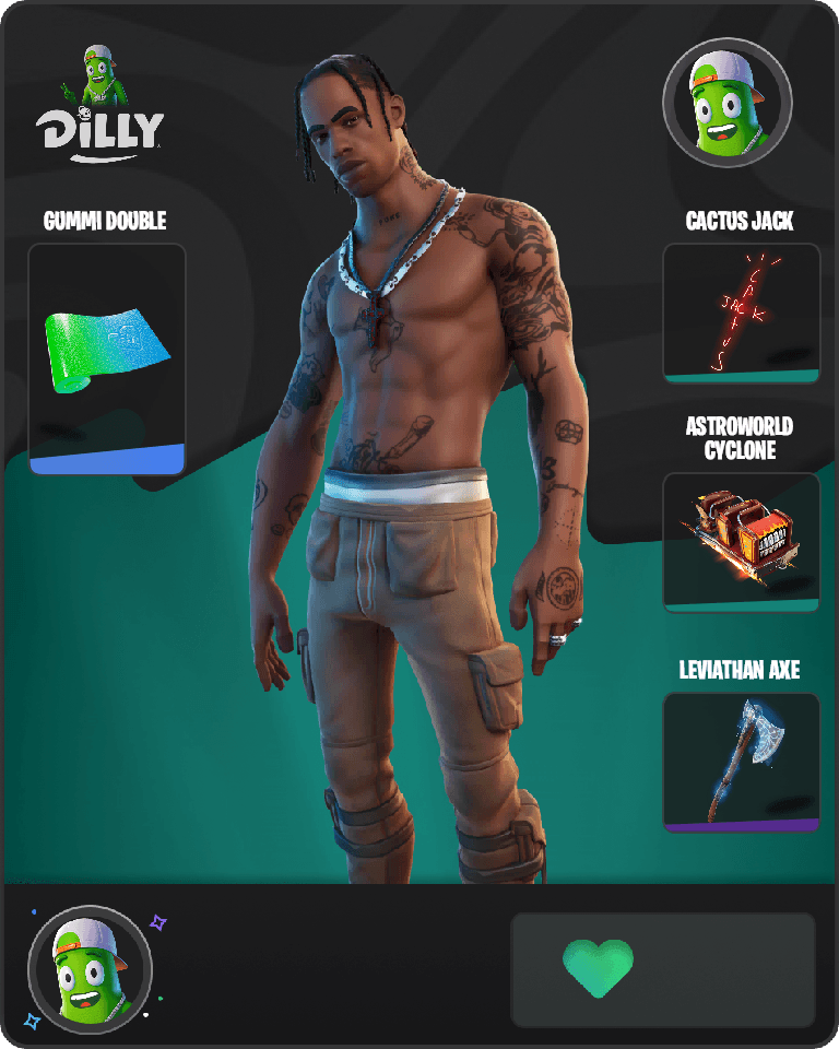 Travis Scott Fortnite combo