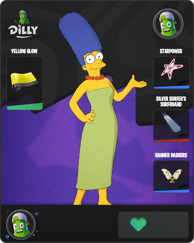 Marge Simpson Fortnite combo