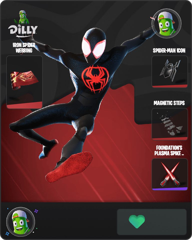 Spider-Man (Miles Morales) Fortnite combo