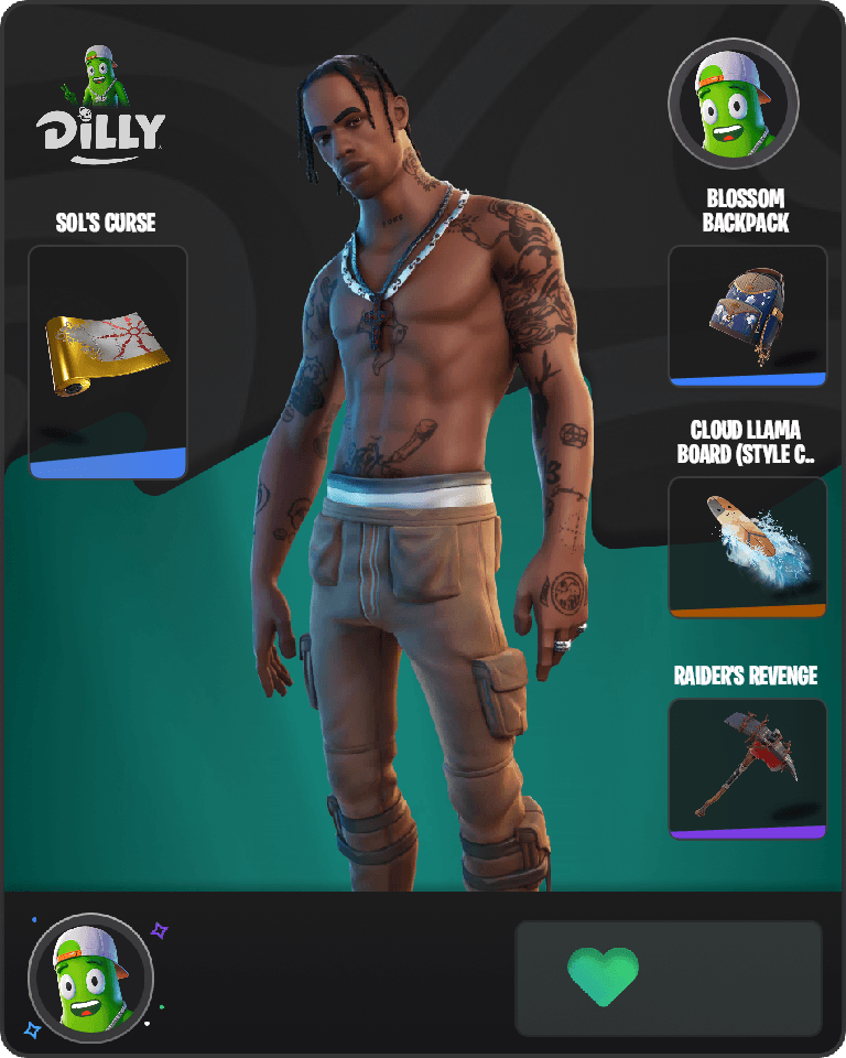 Travis Scott Fortnite combo