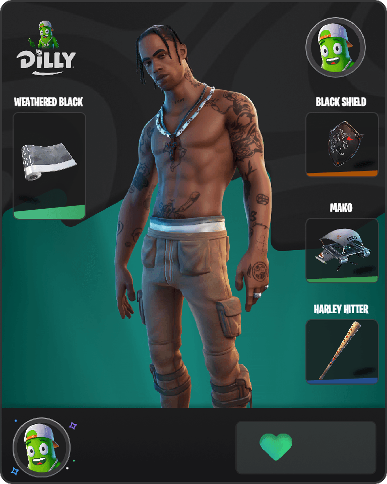 Travis Scott Fortnite combo