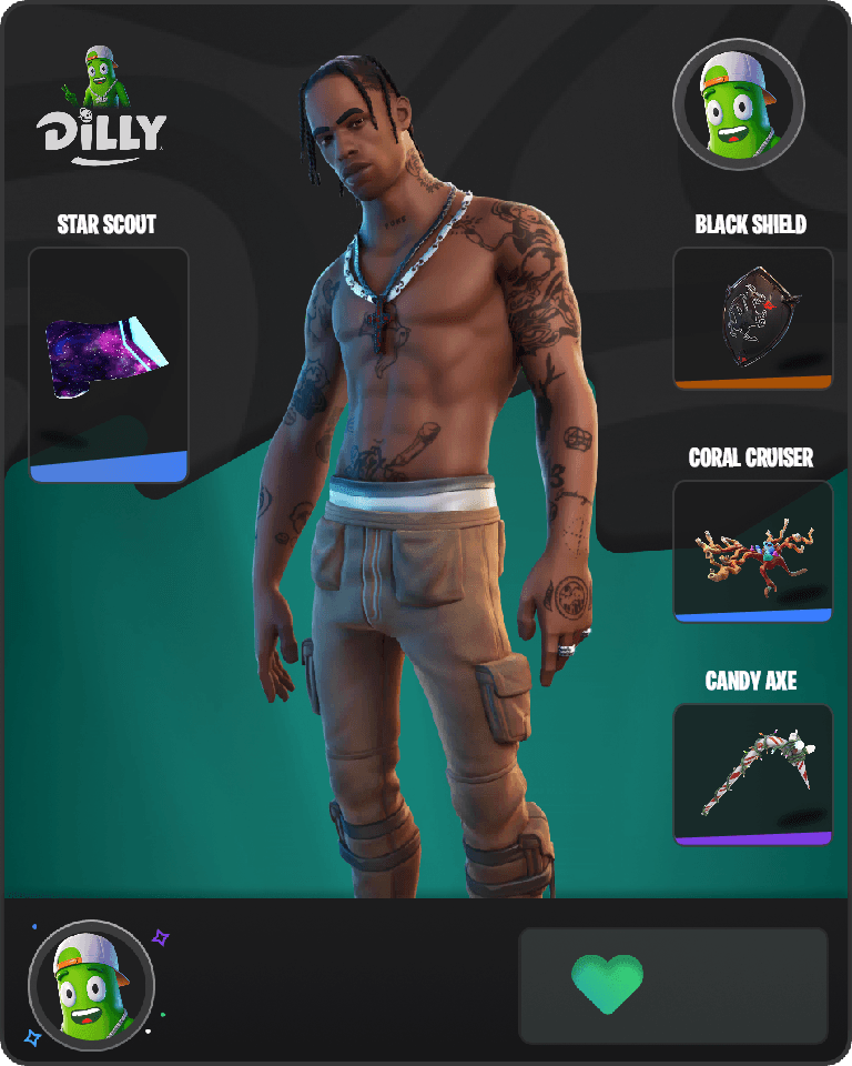 Travis Scott Fortnite combo