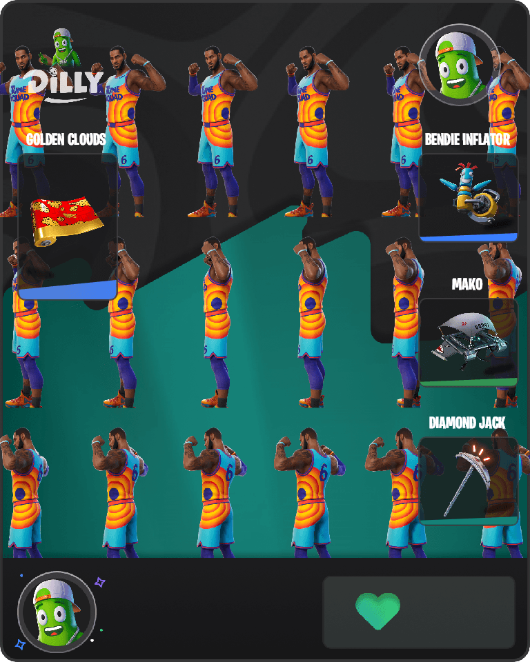 Tune Squad LeBron Fortnite combo