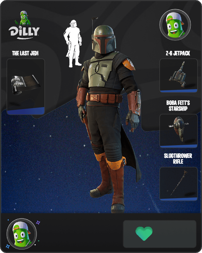 Boba Fett Fortnite combo
