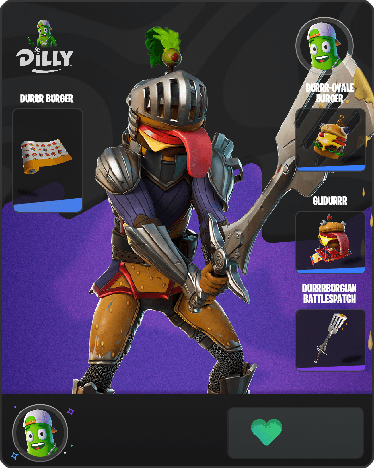 Surrr Burger Fortnite combo