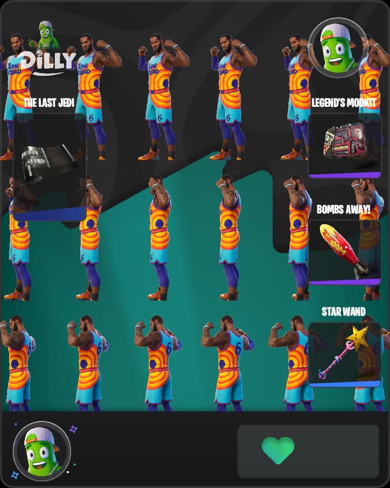 Tune Squad LeBron Fortnite skin combo