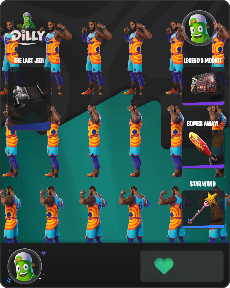 Tune Squad LeBron Fortnite combo
