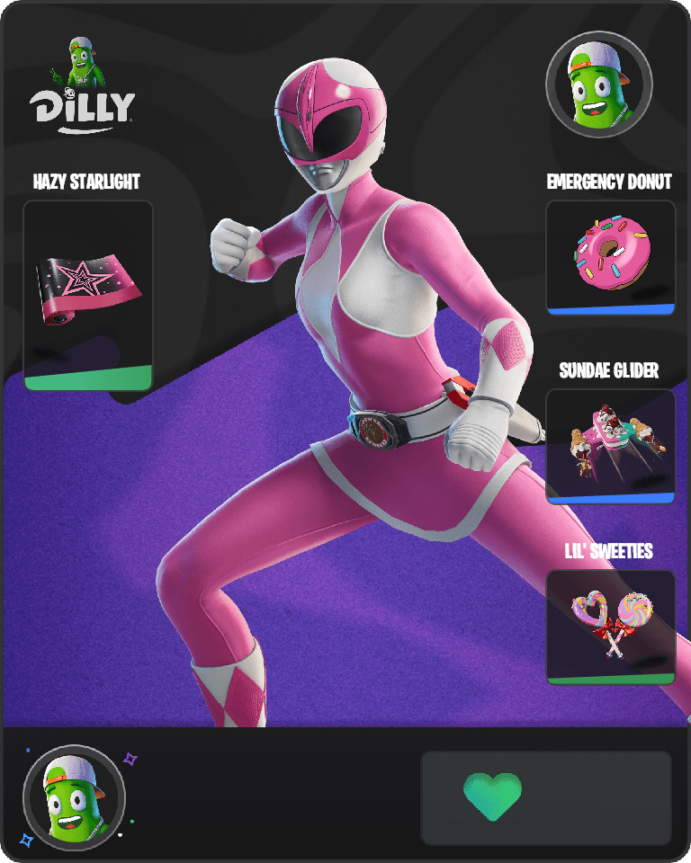 Pink Ranger Fortnite combo