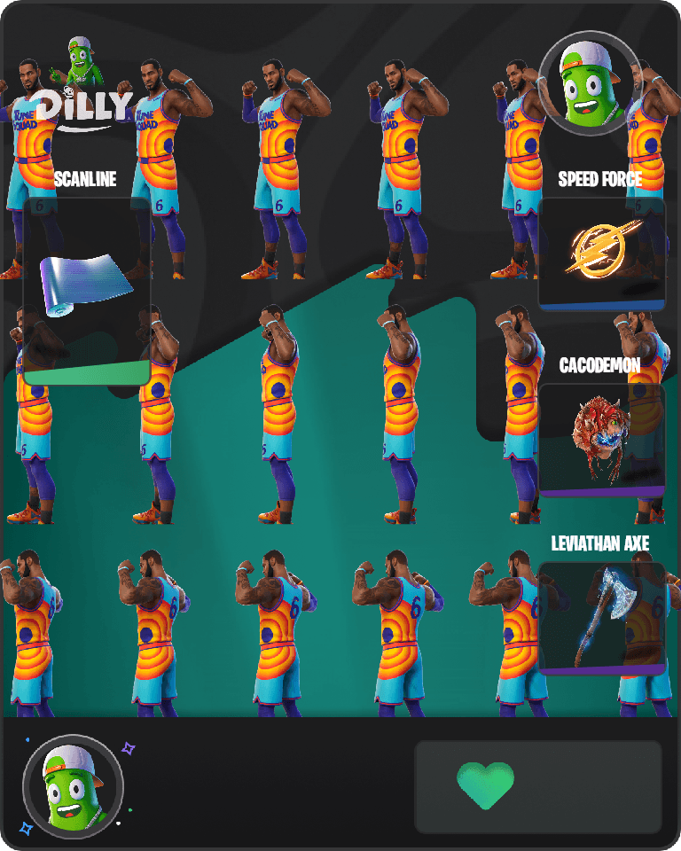 Tune Squad LeBron Fortnite combo