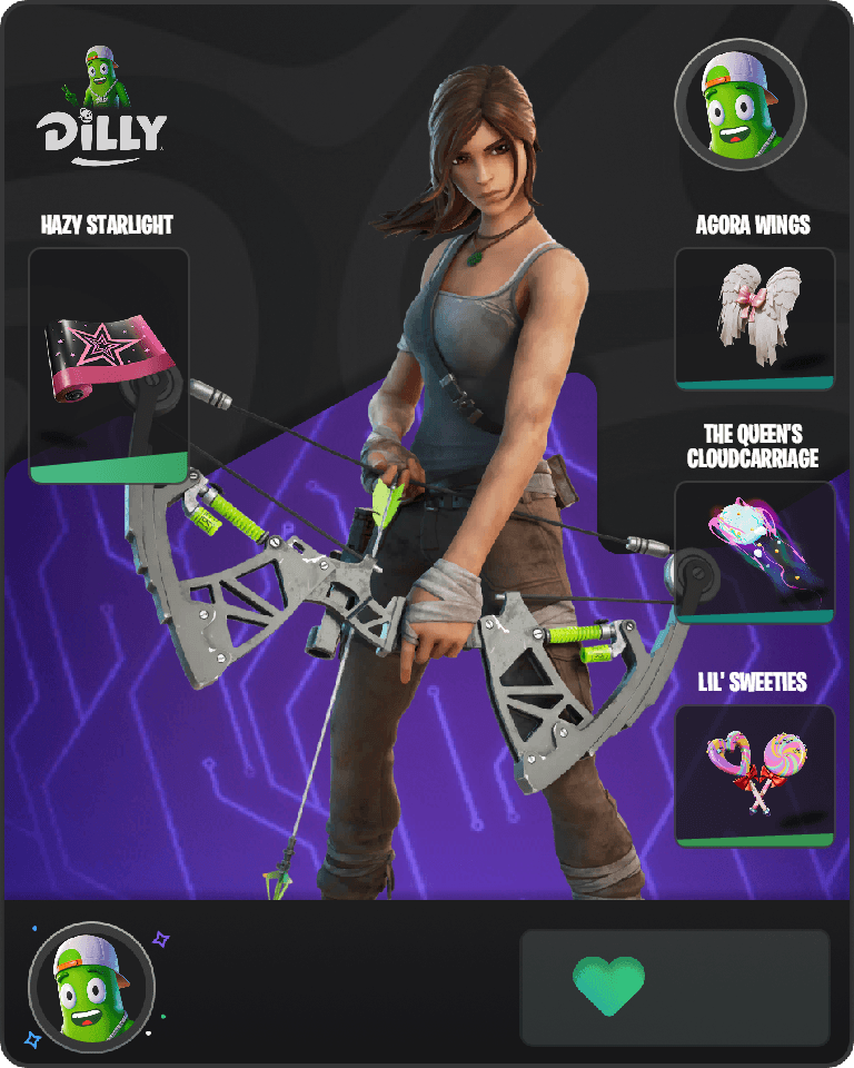 Lara Croft Fortnite combo