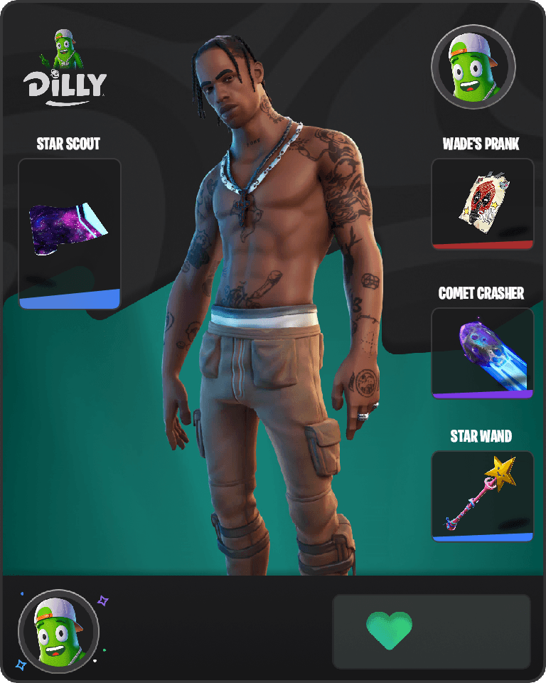 Travis Scott Fortnite combo