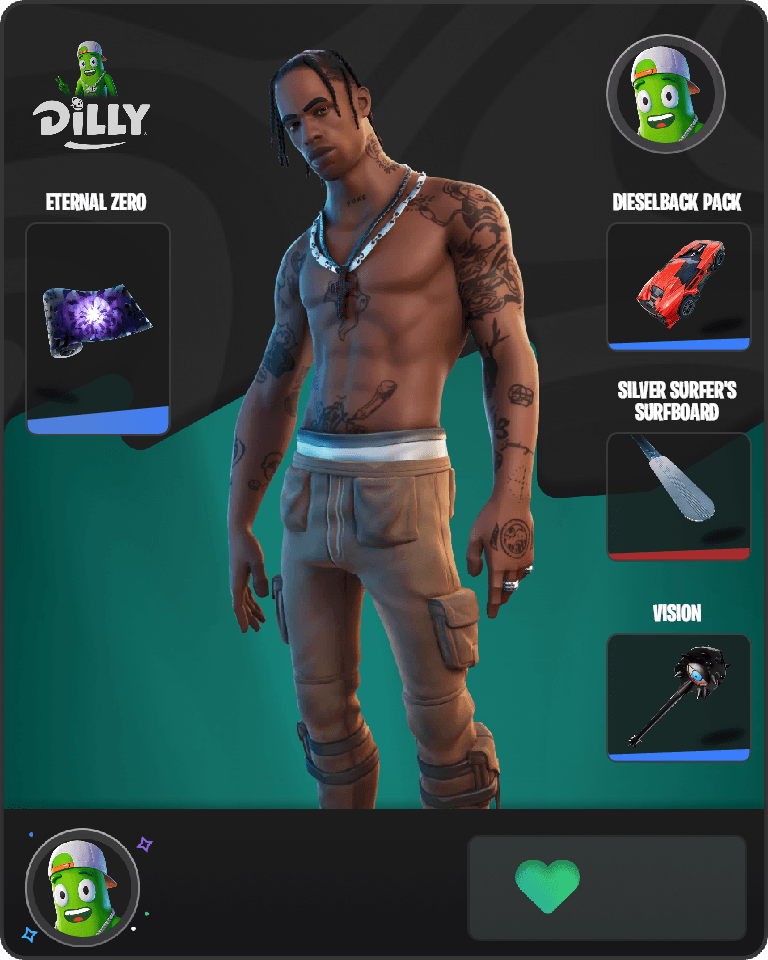Travis Scott Fortnite combo