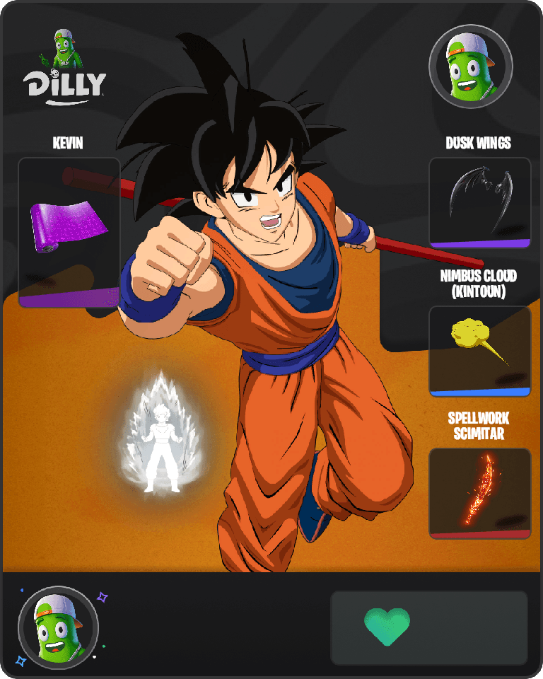 Son Goku Fortnite combo