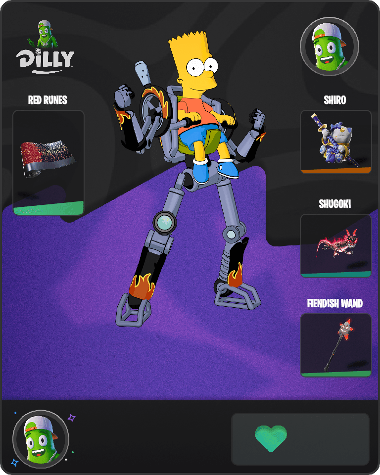 Bart Simpson Fortnite combo