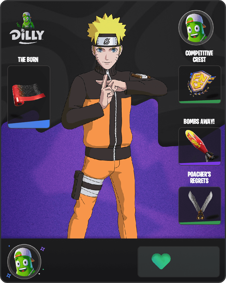 Naruto Uzumaki Fortnite combo