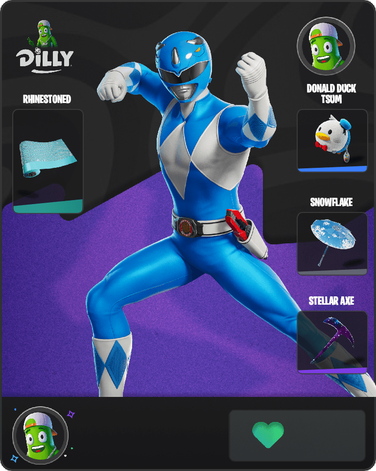 Blue Ranger Fortnite combo