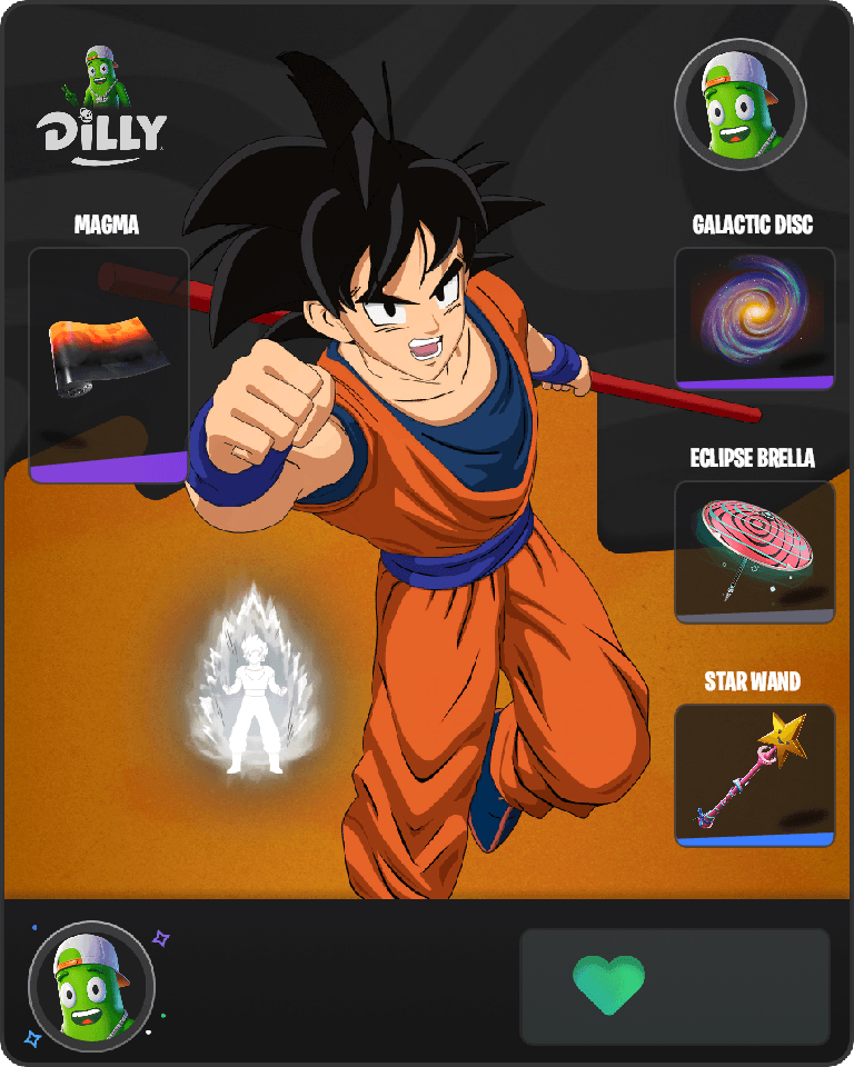 Son Goku Fortnite combo