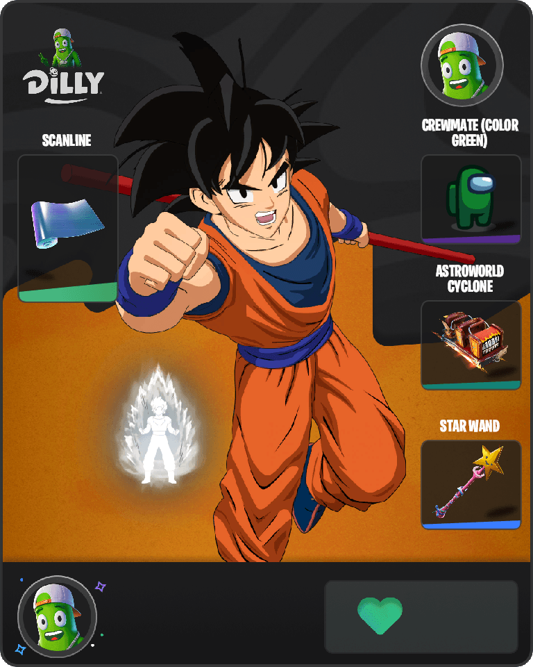 Son Goku Fortnite combo