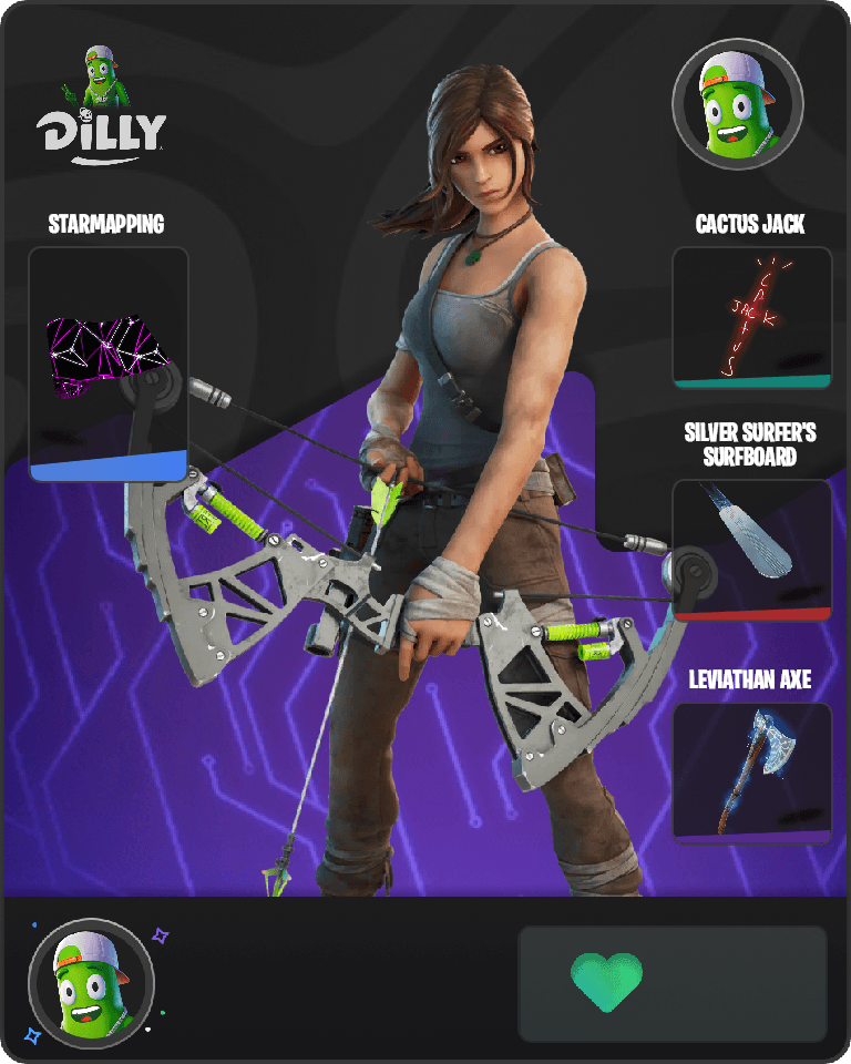 Lara Croft Fortnite combo