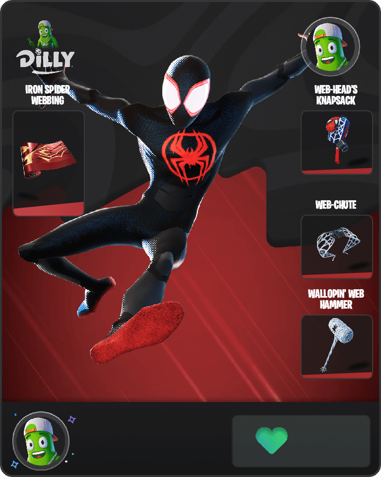 Spider-Man (Miles Morales) Fortnite combo
