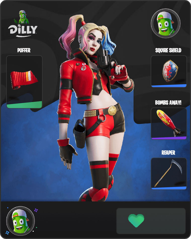 Rebirth Harley Quinn Fortnite combo