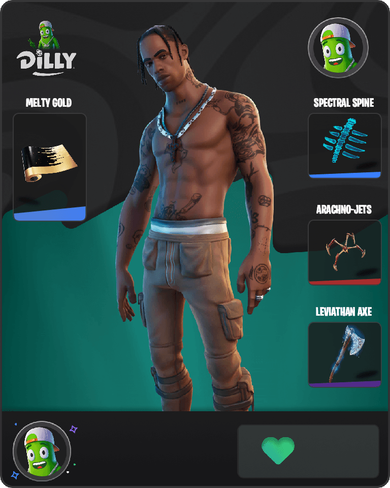 Travis Scott Fortnite combo