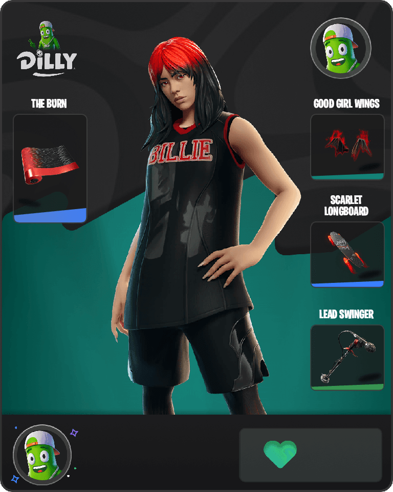 Red Roots Billie Fortnite combo