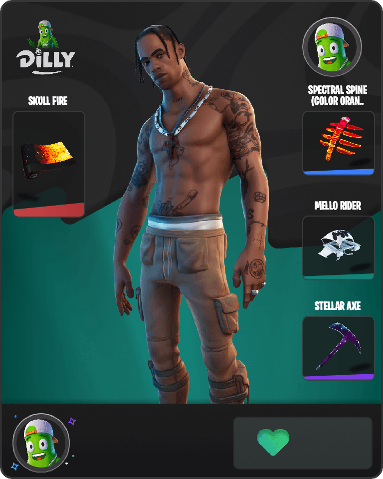Travis Scott Fortnite combo