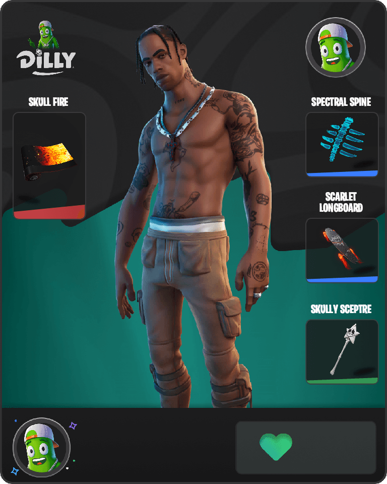 Travis Scott Fortnite combo