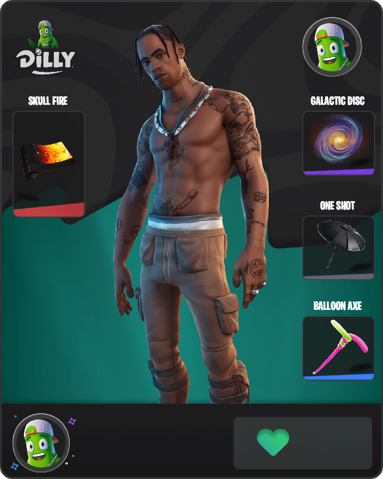 Travis Scott Fortnite combo