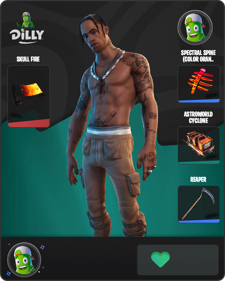Travis Scott Fortnite combo