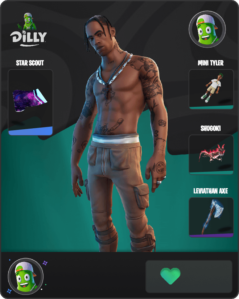 Travis Scott Fortnite combo