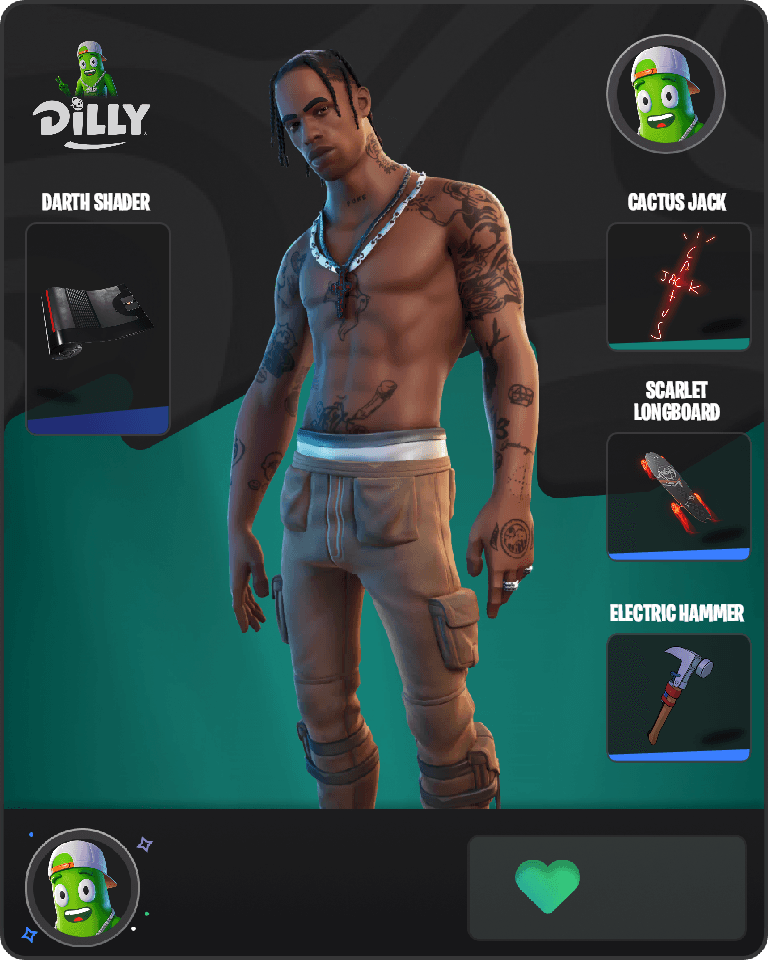 Travis Scott Fortnite combo