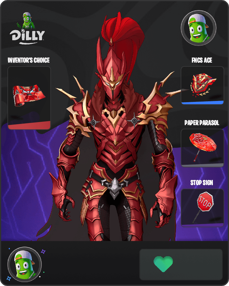 Blood-Red Commander Igris Fortnite combo