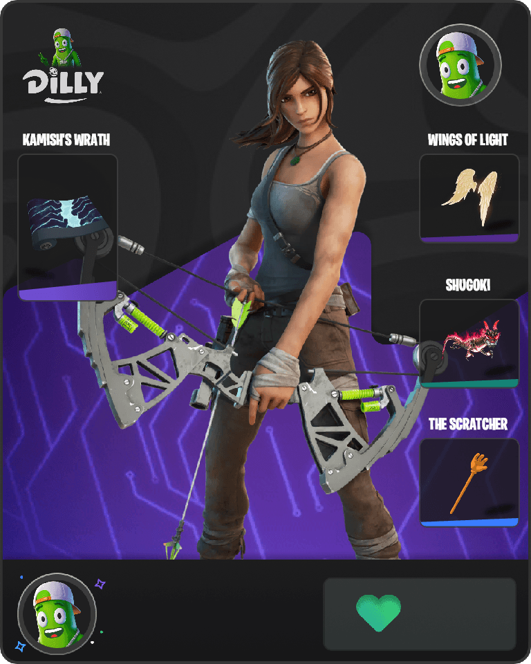 Lara Croft Fortnite combo