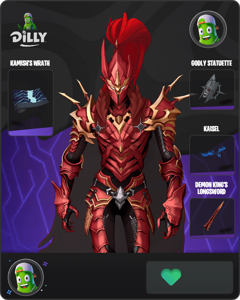 Blood-Red Commander Igris Fortnite combo