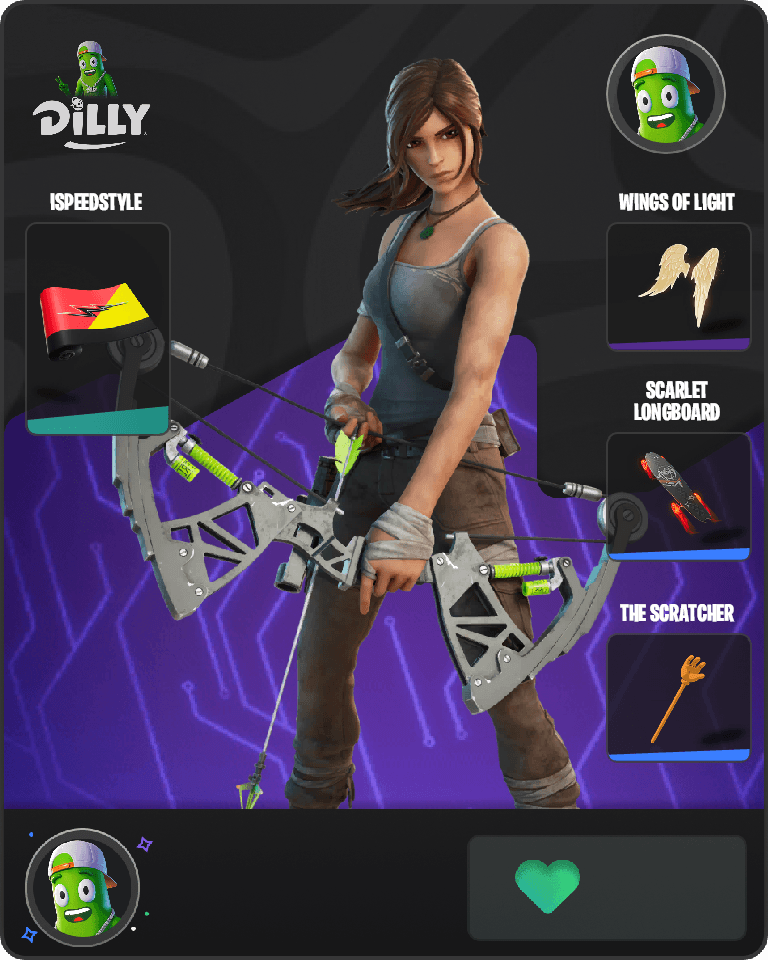 Lara Croft Fortnite combo