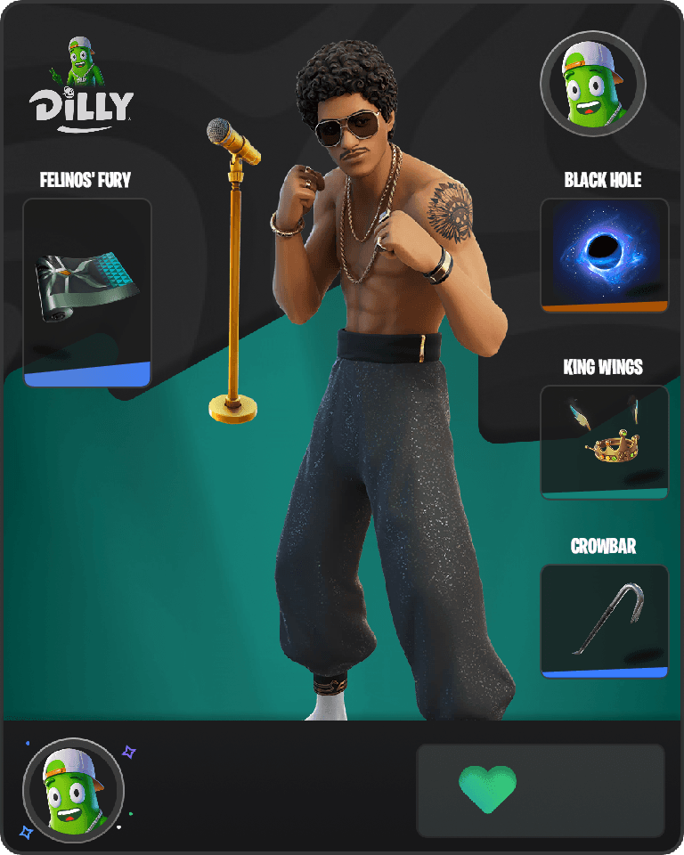 Bruno Mars Fortnite combo