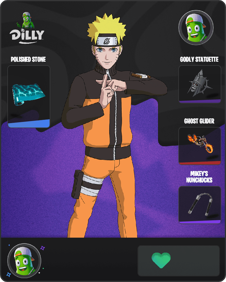 Naruto Uzumaki Fortnite combo