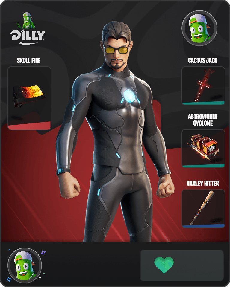 Tony Stark Fortnite combo