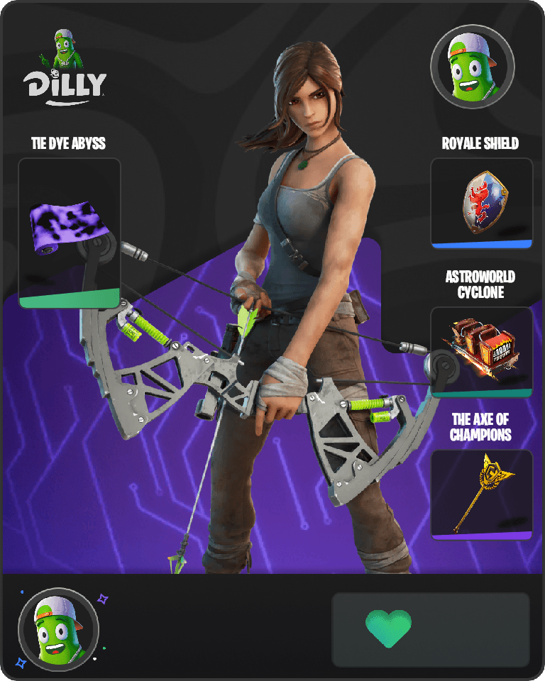 Lara Croft Fortnite combo