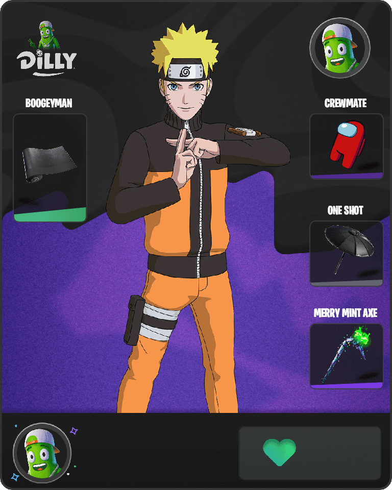 Naruto Uzumaki Fortnite combo