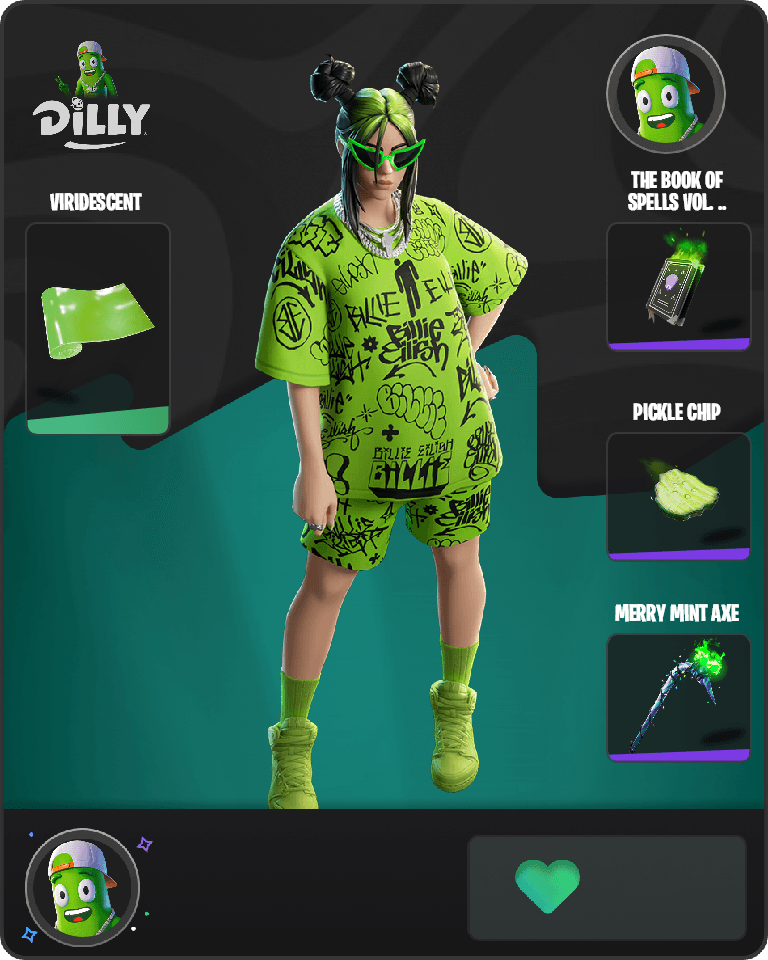 Green Roots Billie Fortnite combo