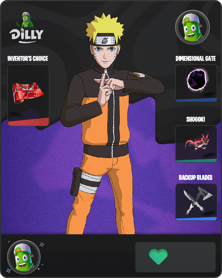 Naruto Uzumaki Fortnite combo