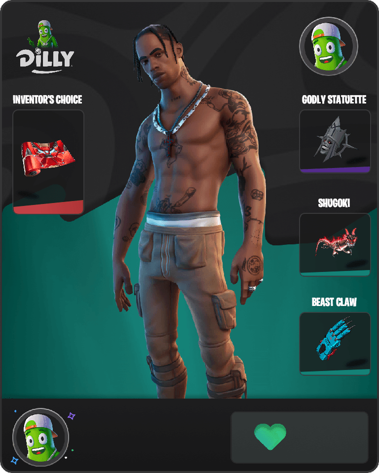 Travis Scott Fortnite combo
