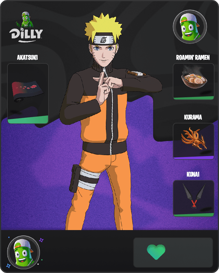 Naruto Uzumaki Fortnite combo