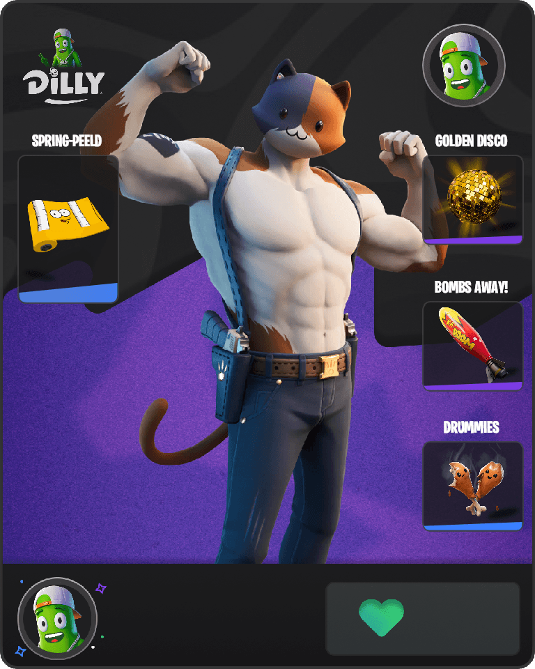 Meowscles Fortnite combo